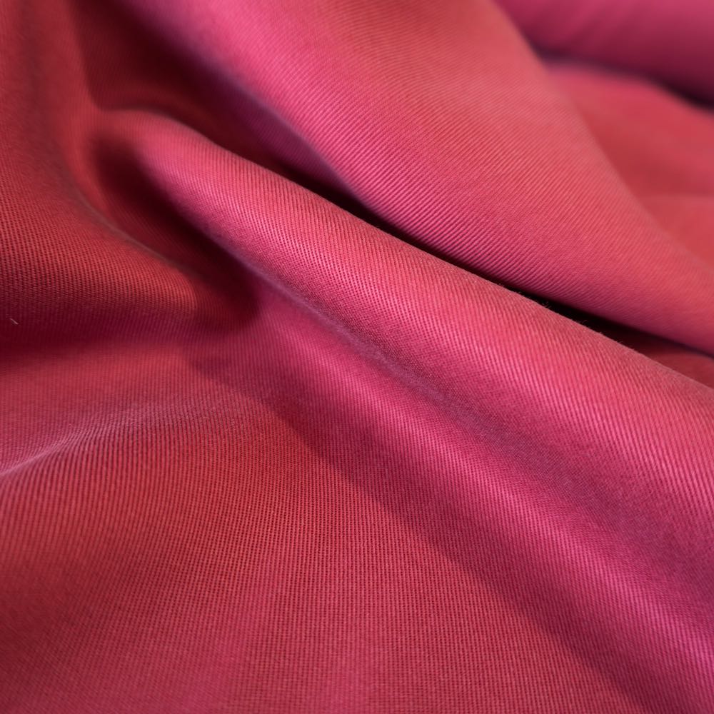 1064-21s Sanded Lenzing Tencel  twill #52 Burgundy