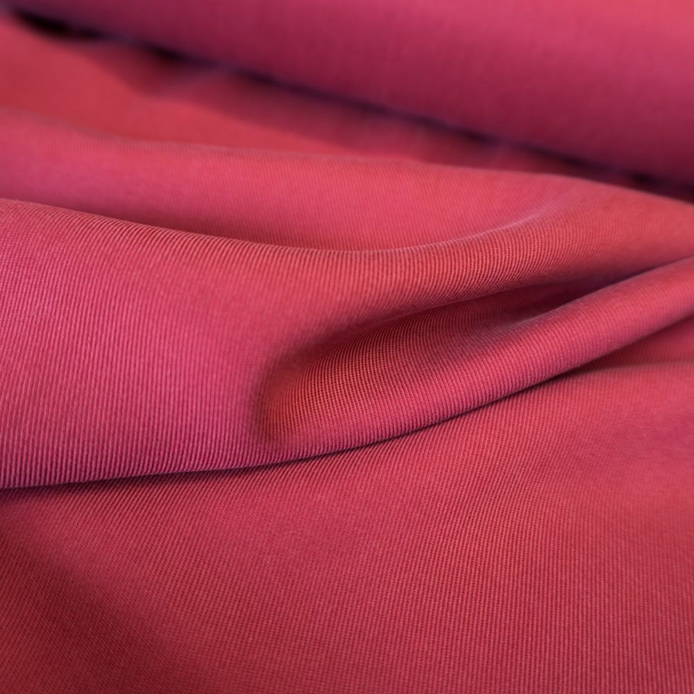 1064-21s Sanded Lenzing Tencel  twill #52 Burgundy