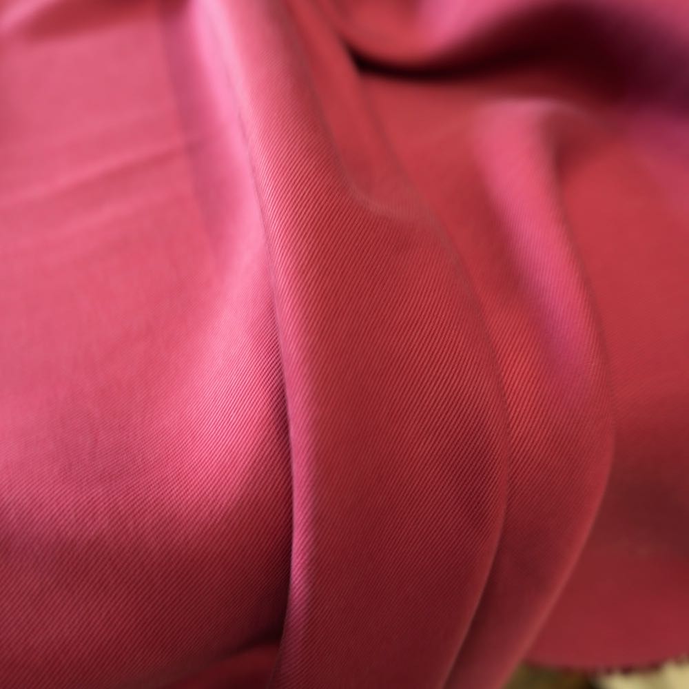 1064-21s Sanded Lenzing Tencel  twill #52 Burgundy