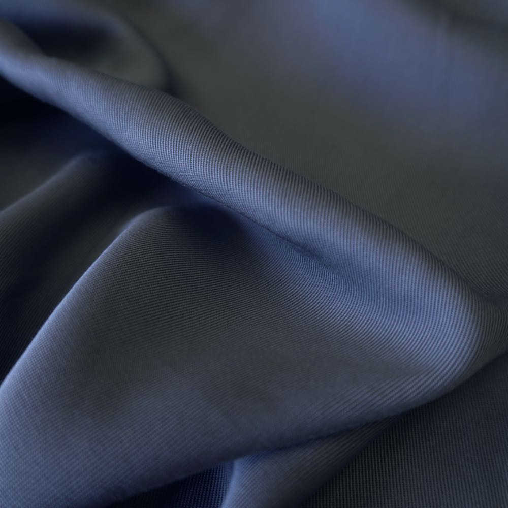 1064-21s Sanded Lenzing Tencel  twill #70 Grey Blue