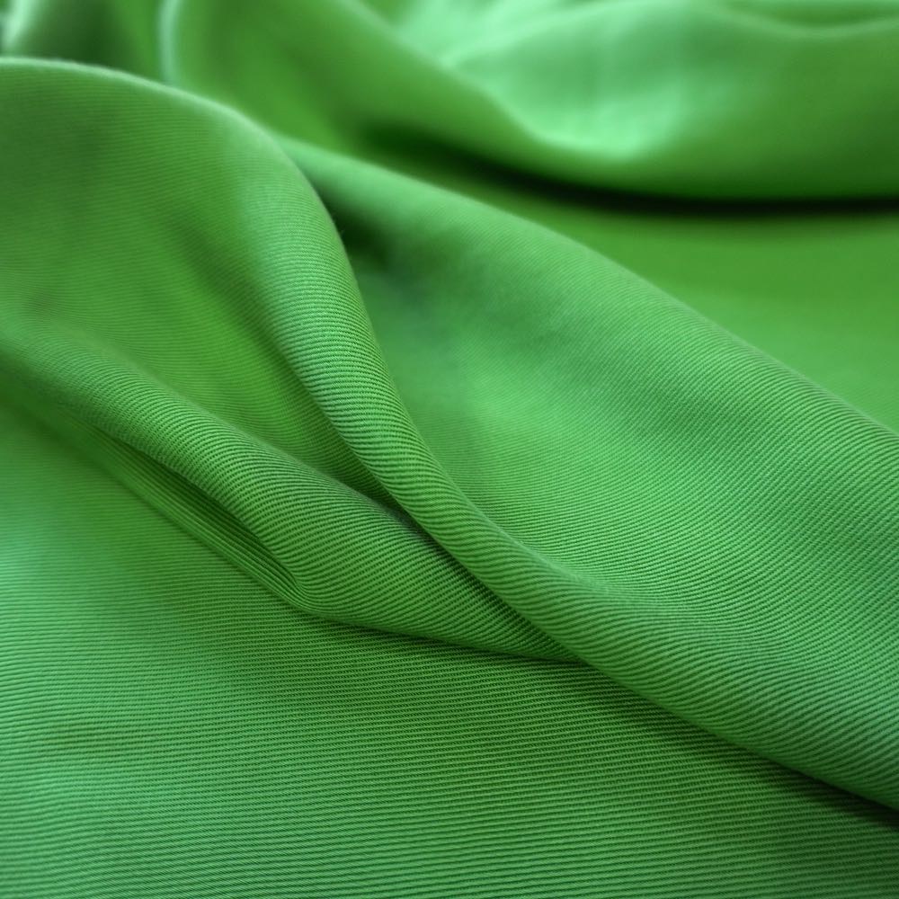 1064-21s Sanded Lenzing Tencel  twill #83 Green