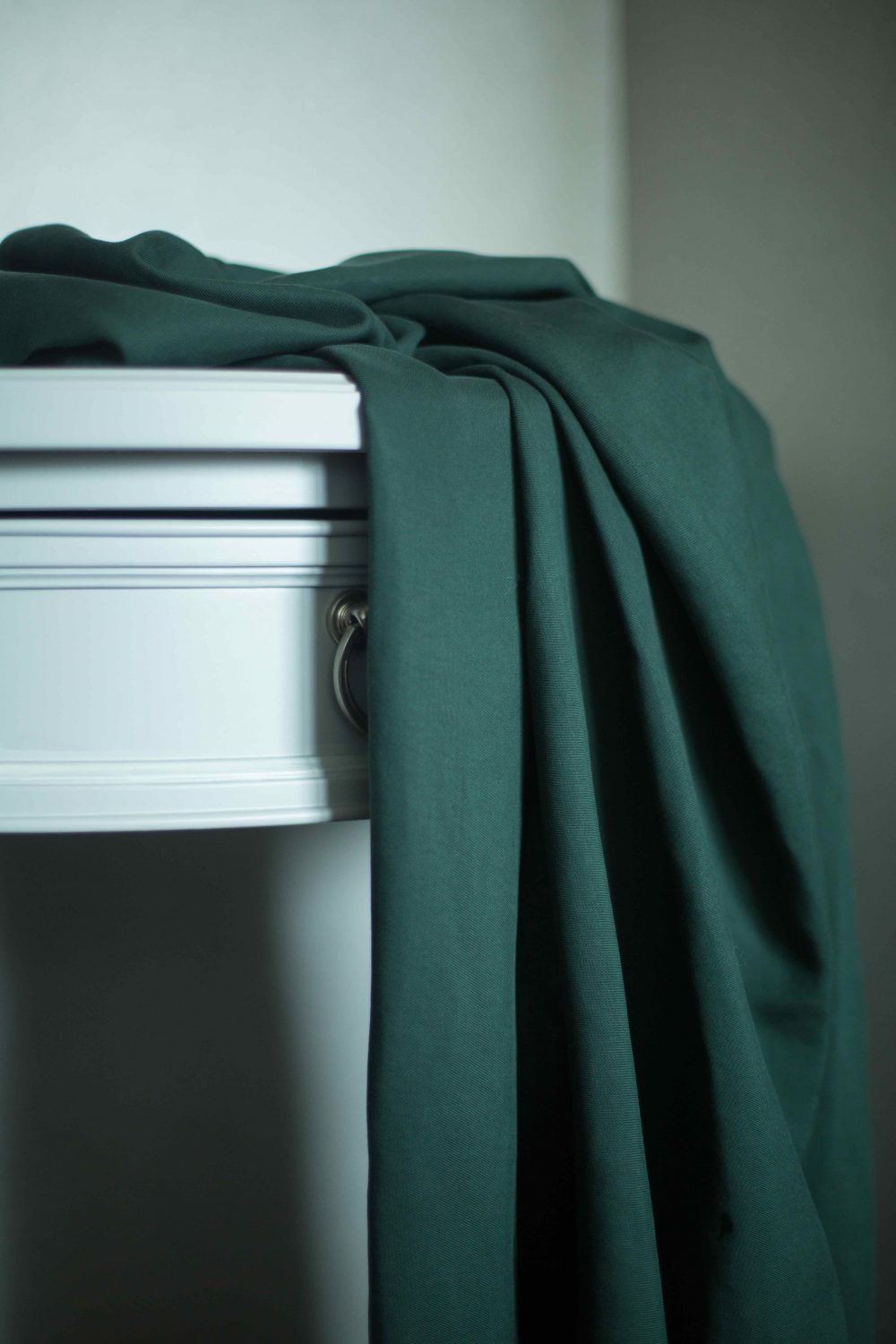 1064-21s Sanded Lenzing Tencel  twill #53 Night Green