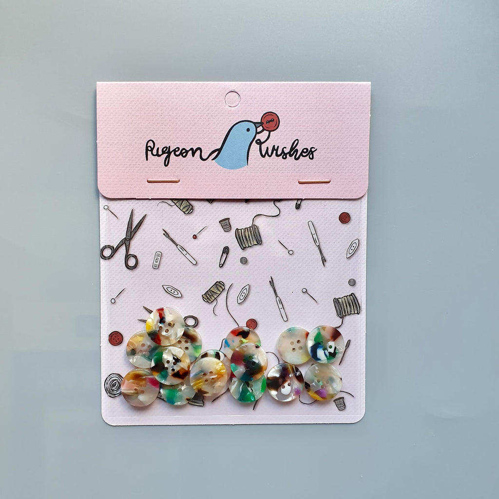 Painterly button set