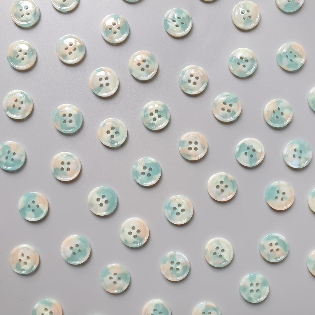 Seafoam Mist button set (17mm Cardigan size)