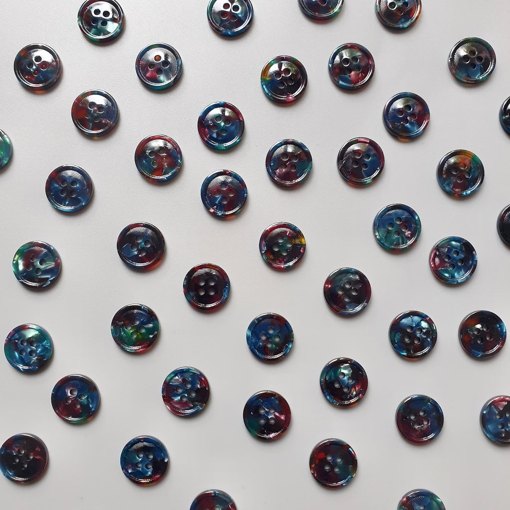 Midnight Garden button set (17mm Cardigan size)