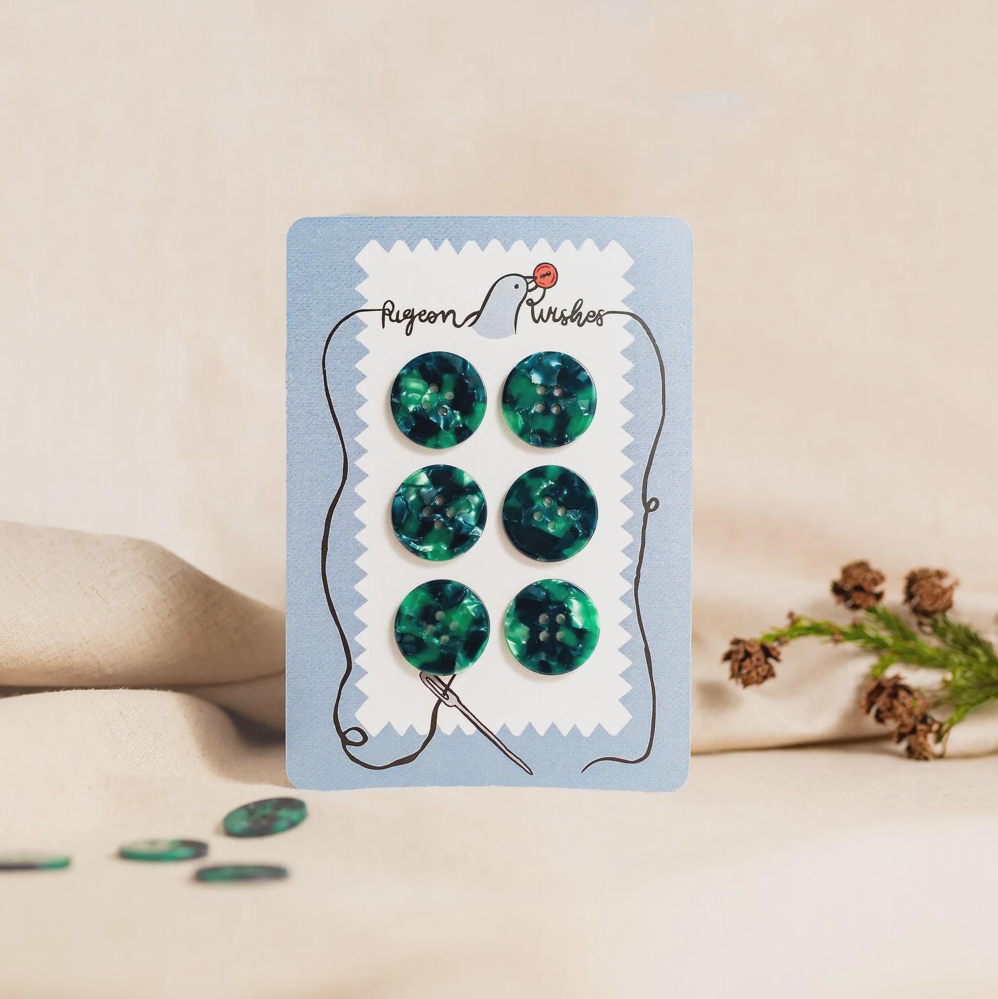 Wicked button set (15mm shirting size)