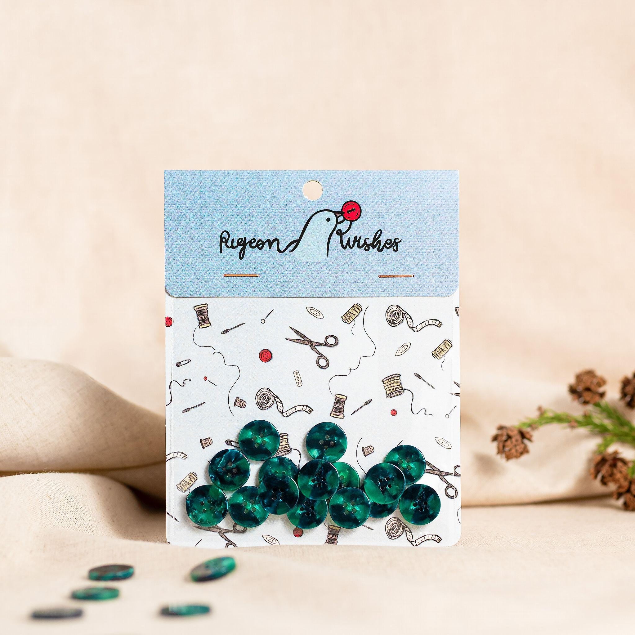 Wicked button set (15mm shirting size)