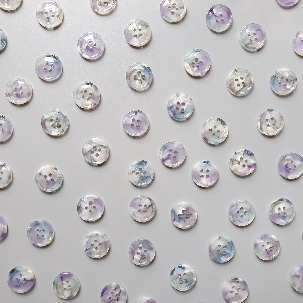 Lavender Moon button set (17mm Cardigan size)