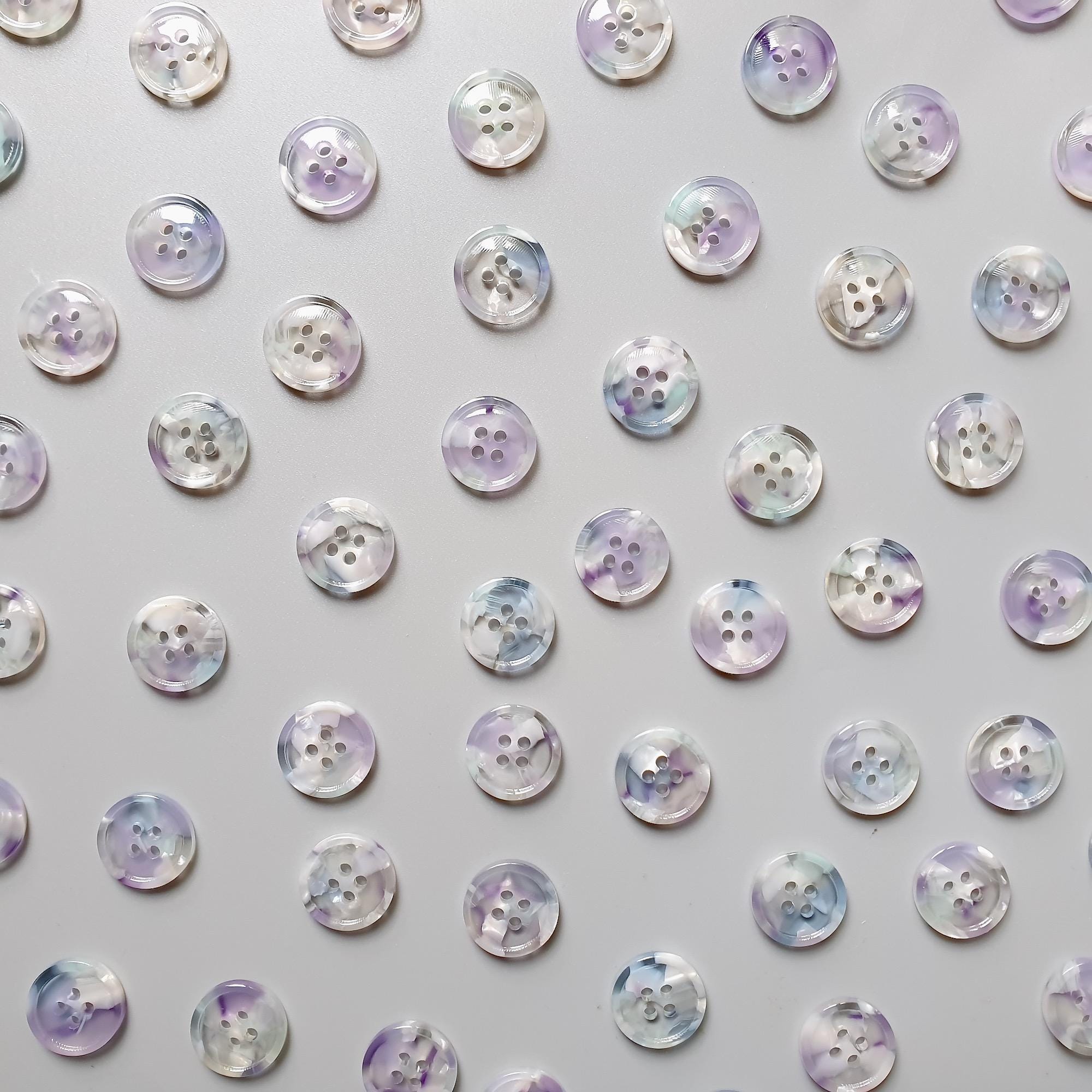 Lavender Moon button set (17mm Cardigan size)