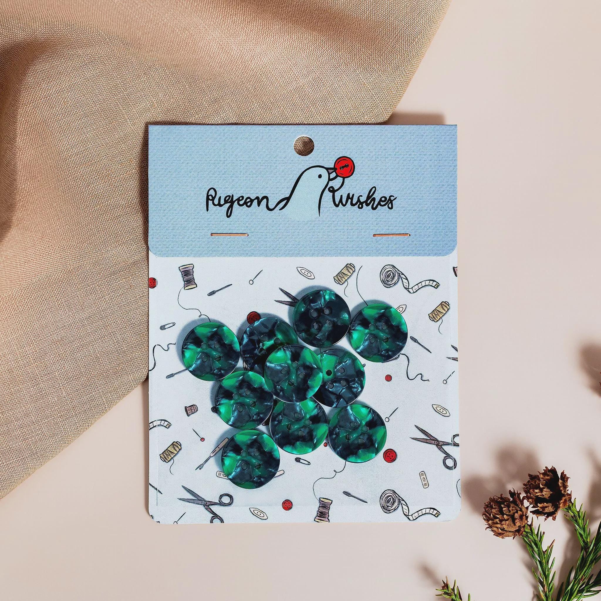 Wicked button set (15mm shirting size)