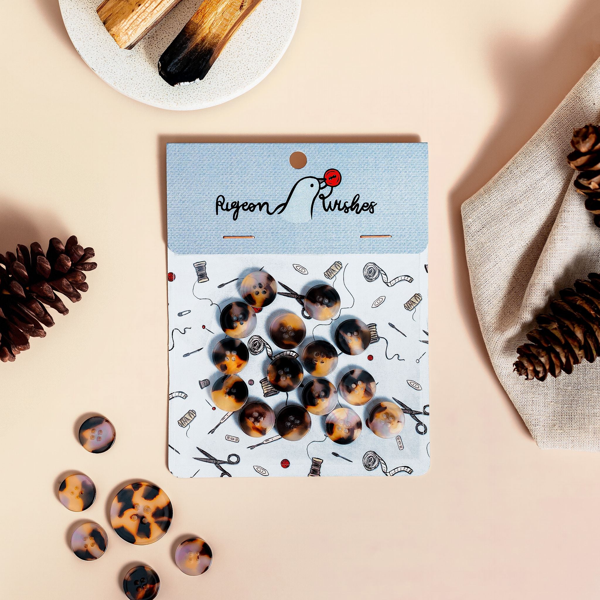 Beguiled button set (10mm, 12mm, 15mm, 20mm, 25mm)