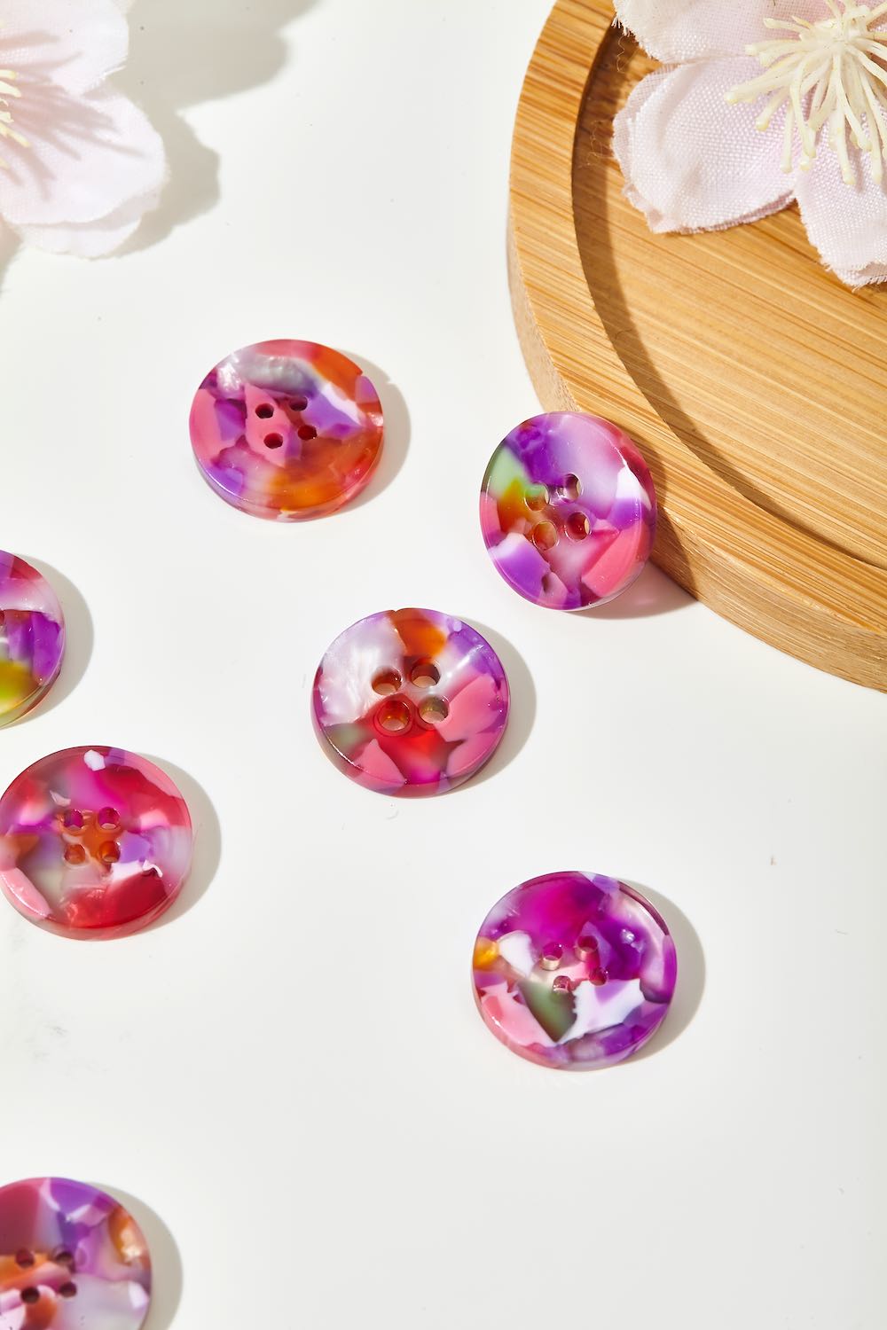 Bloom button set (10mm, 15mm, 20mm, 25mm)