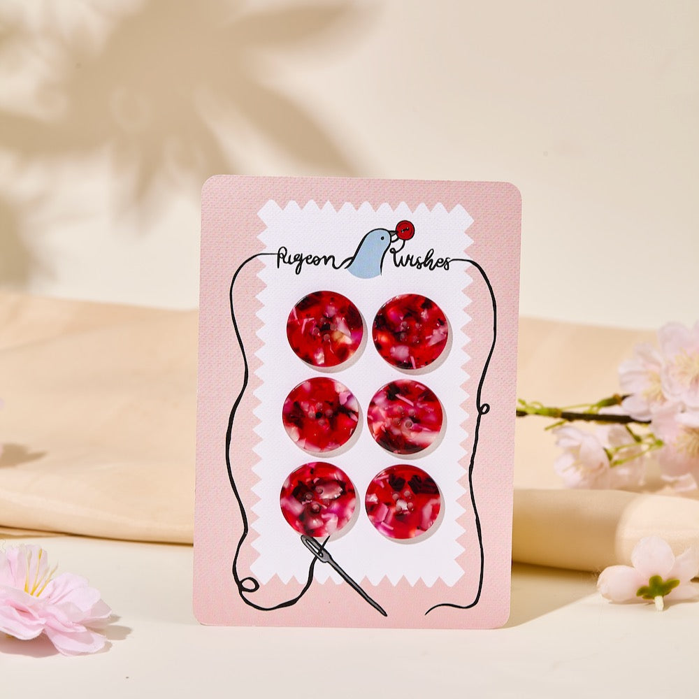 Cherry bomb Button Set (15mm, 25mm)