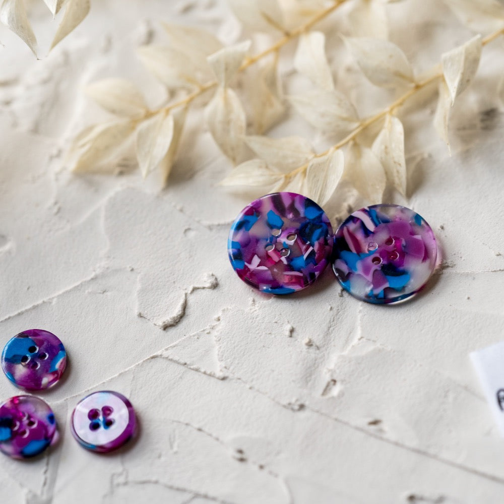 Lucid button set (10mm, 15mm, 20mm, 25mm)