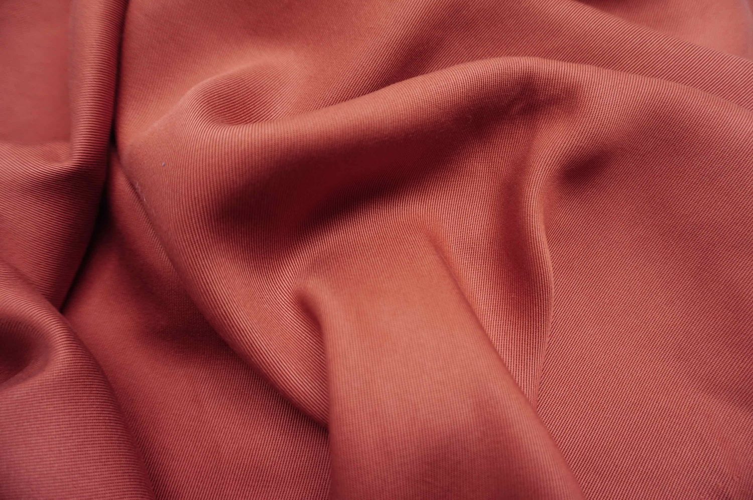 1064-21s Sanded Lenzing Tencel  twill #37 Big Red