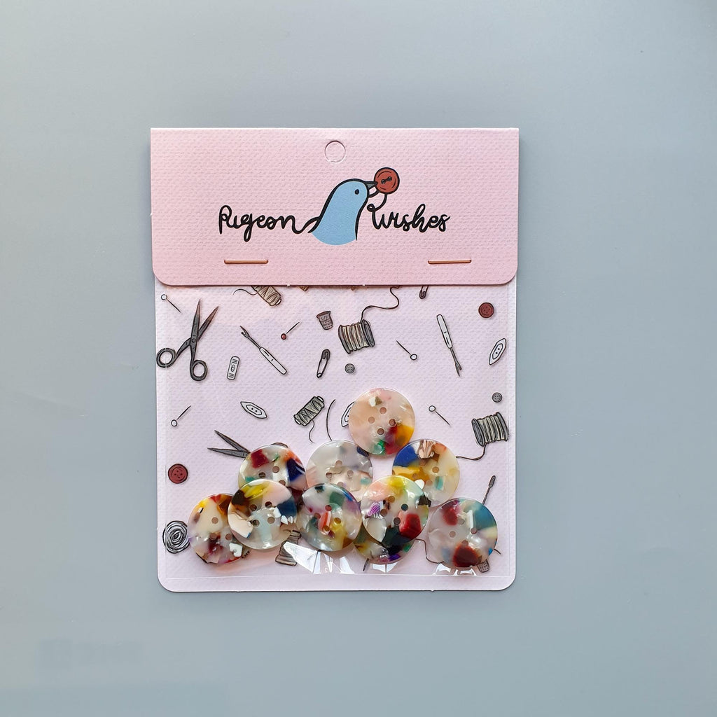 Painterly button set