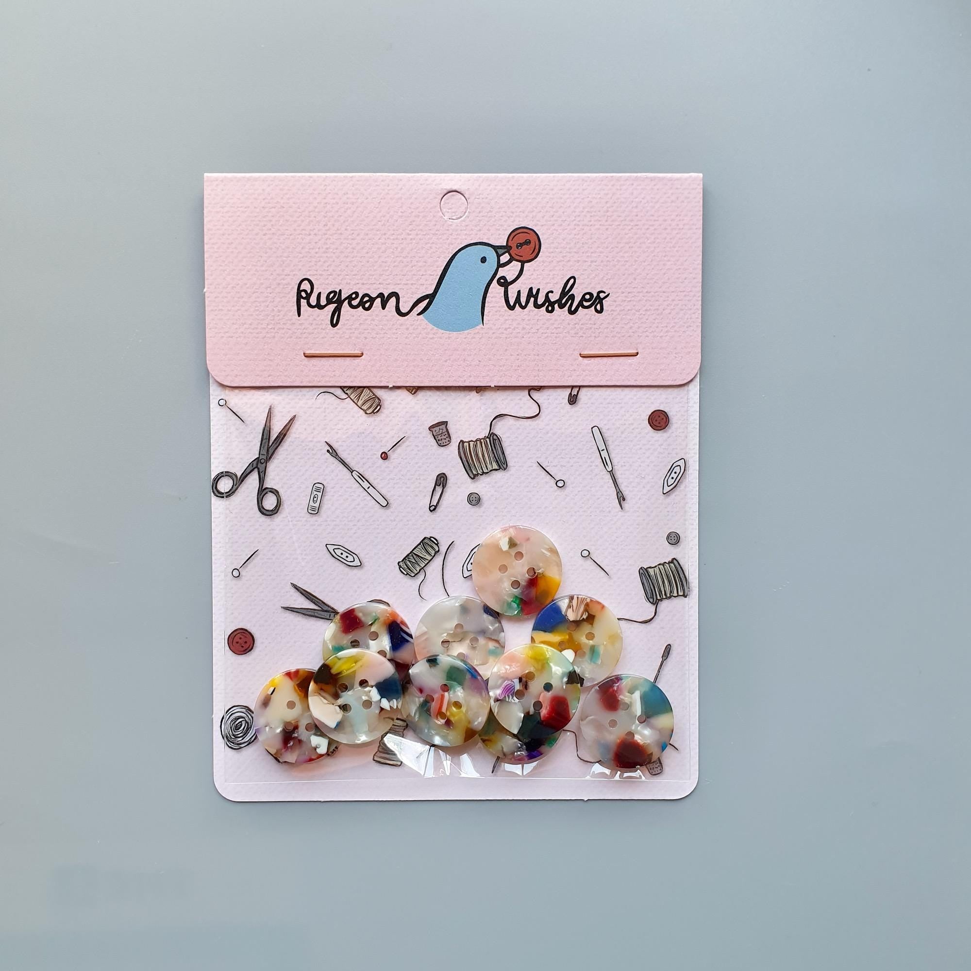 Painterly button set