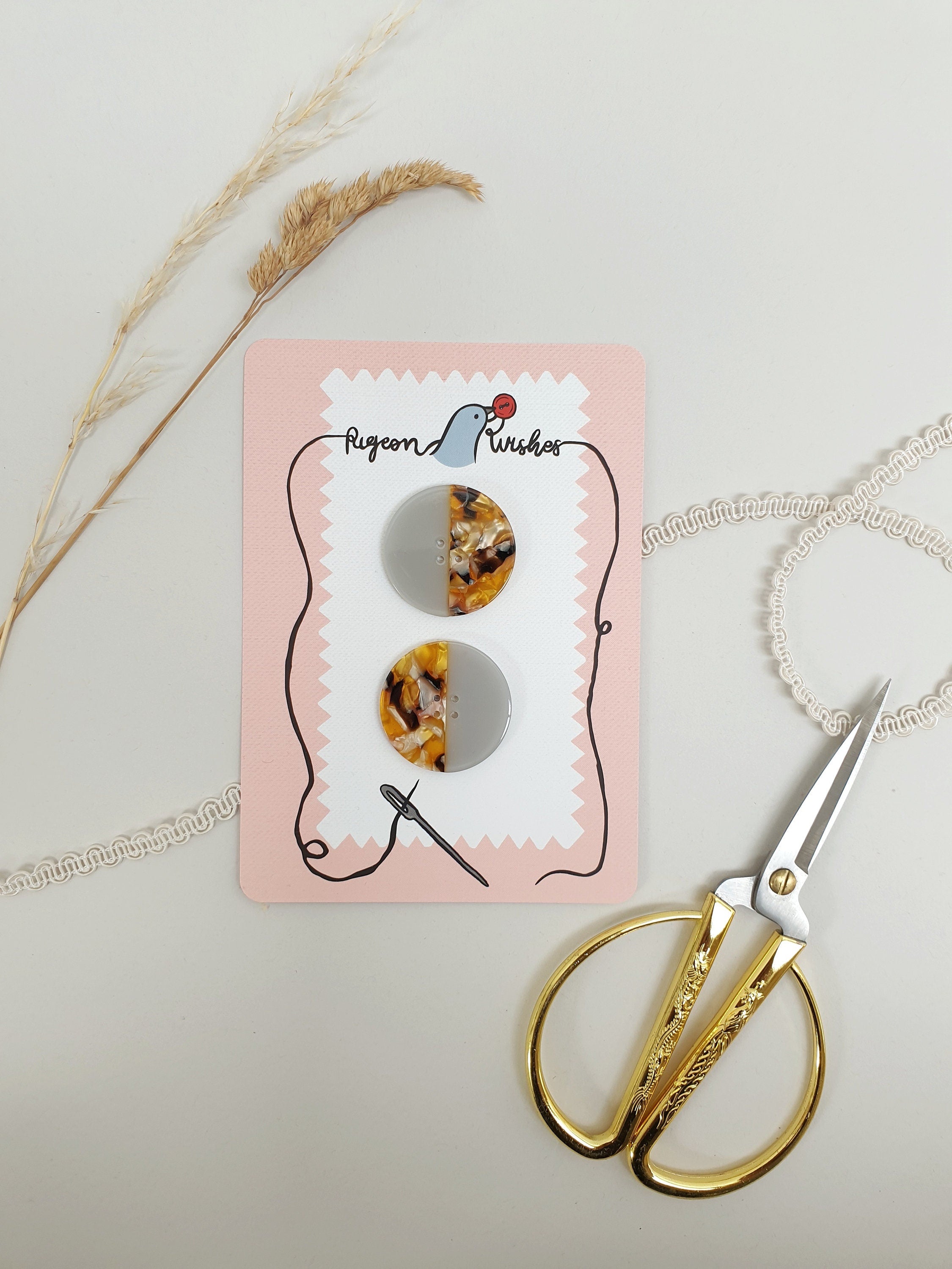 Ocean leopard Button set