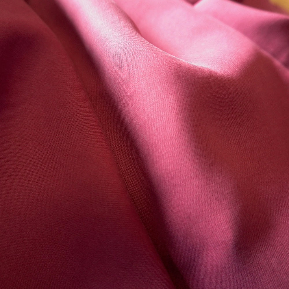 Soft Tencel Plain Weave Fabric - Rose red