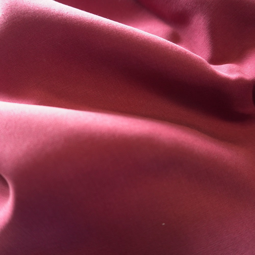 Soft Tencel Plain Weave Fabric - Rose red