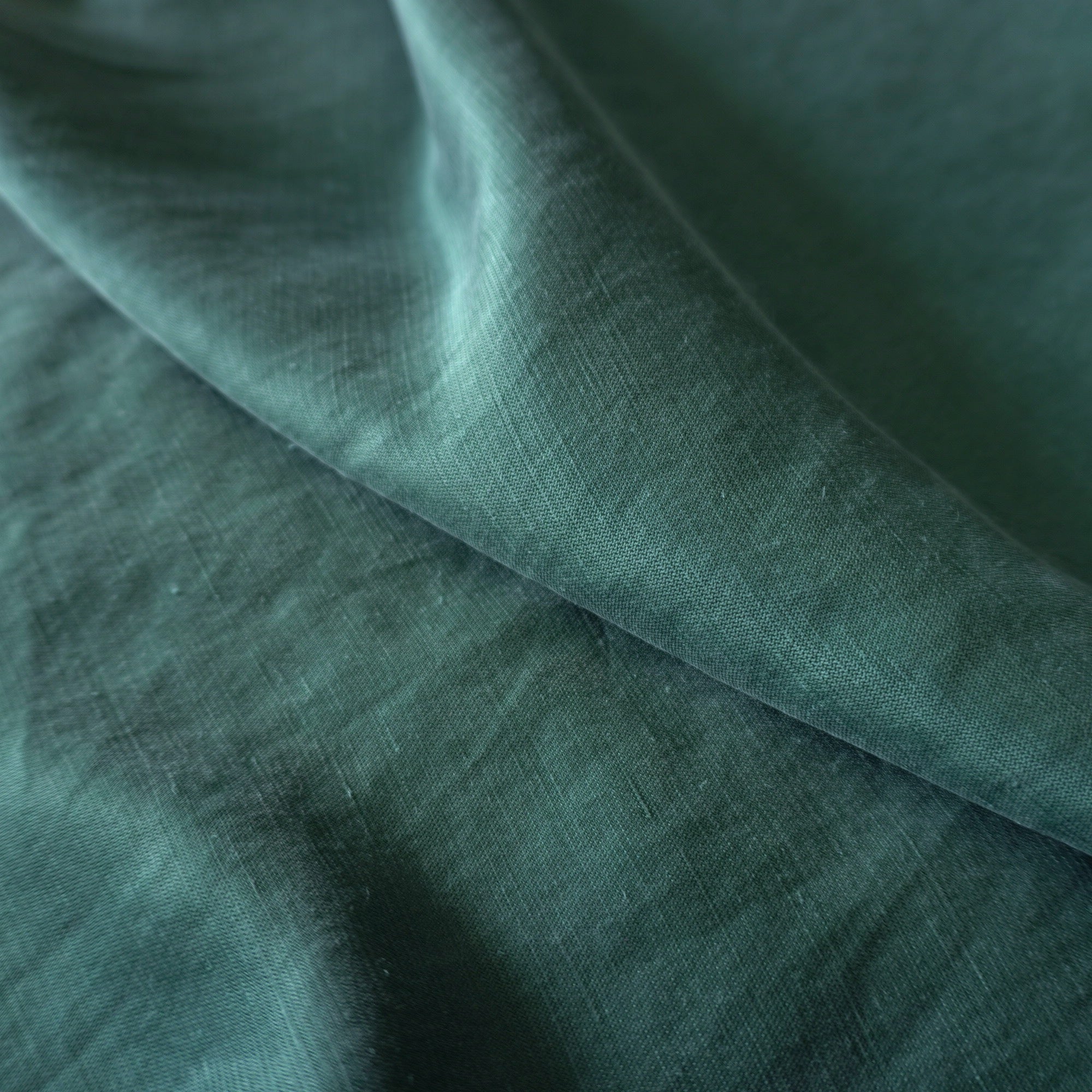 Bemberg Cupro linen pique - Night Green