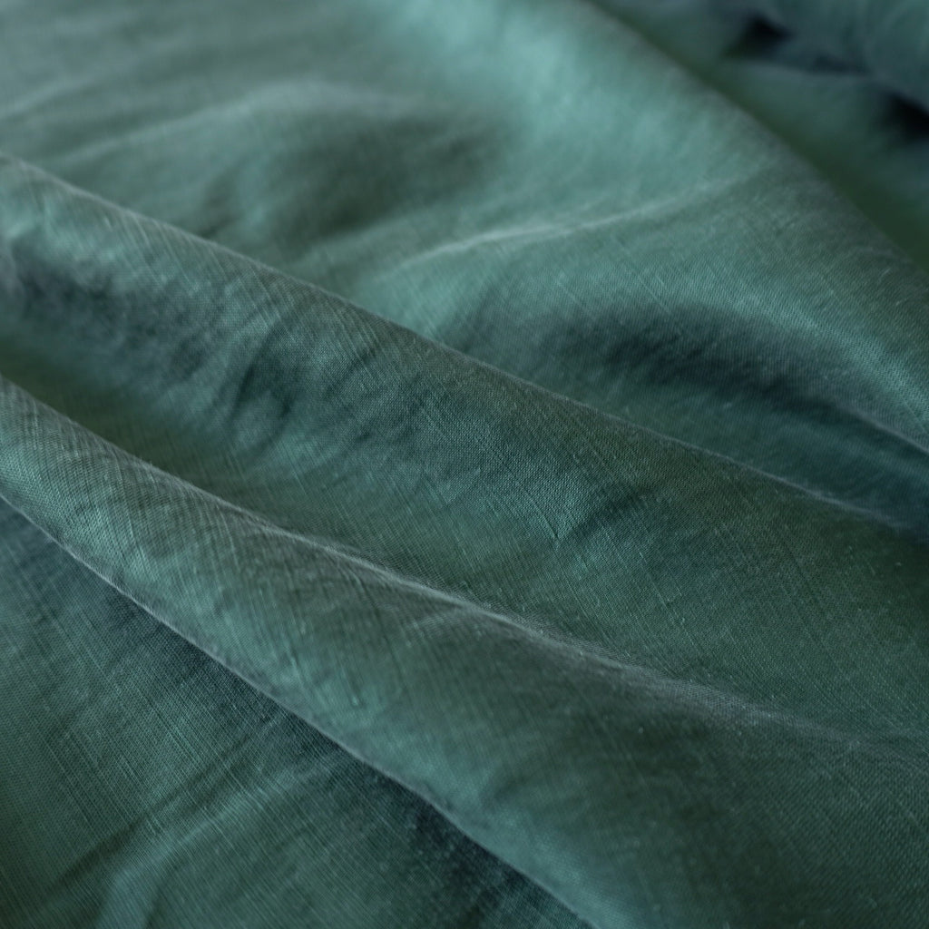 Bemberg Cupro linen pique - Night Green