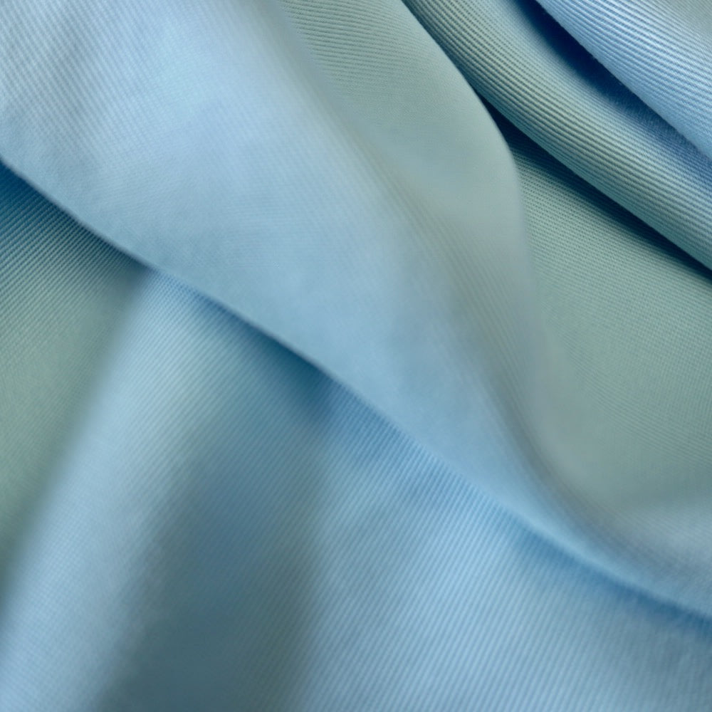 1064-21s Sanded Lenzing Tencel  twill #59 sky blue