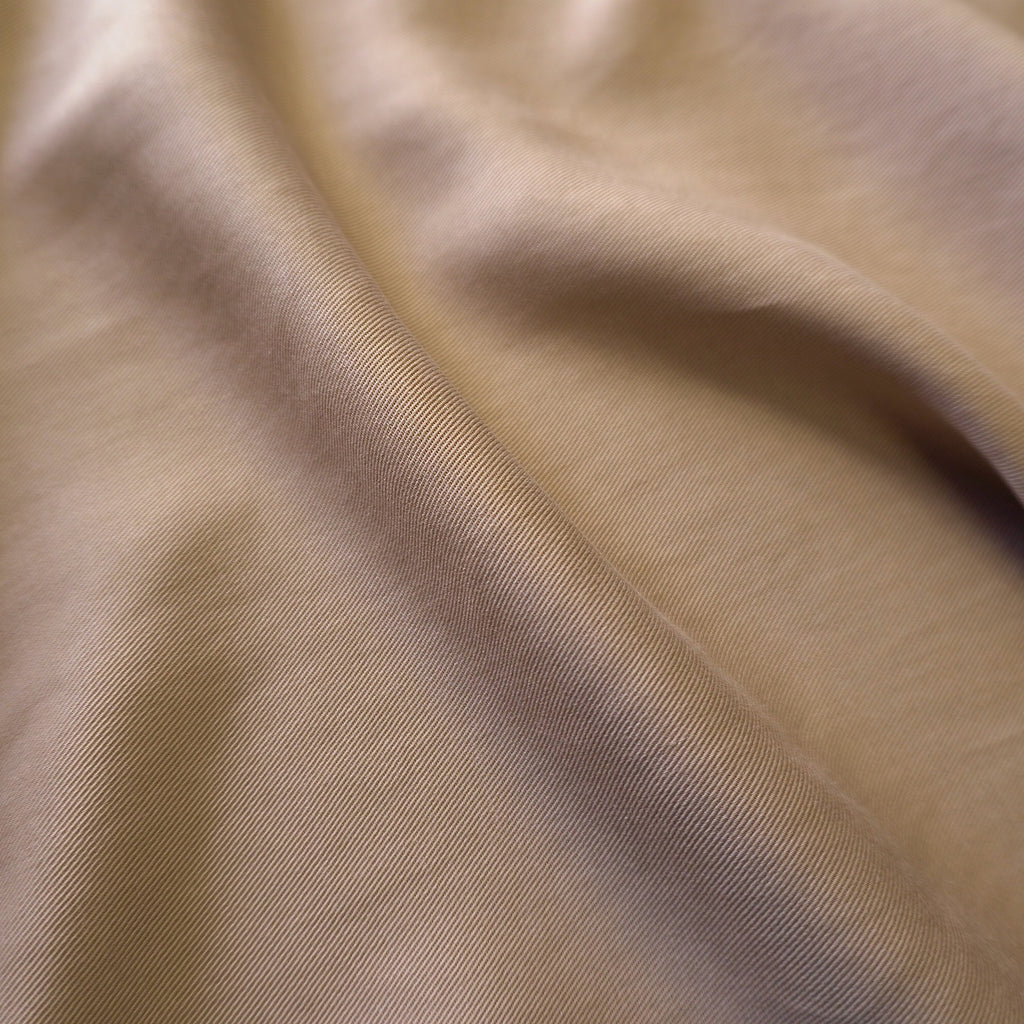 1064-21s Sanded Lenzing Tencel twill #16 Beige