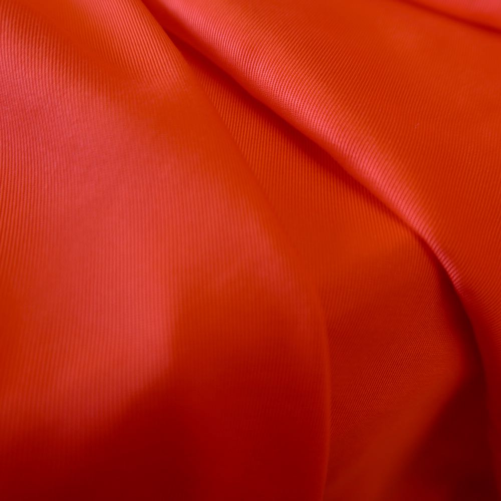 1064 Sanded Tencel Lyocell Twill Fabric Bright Red - Drapey, Floaty, Smooth