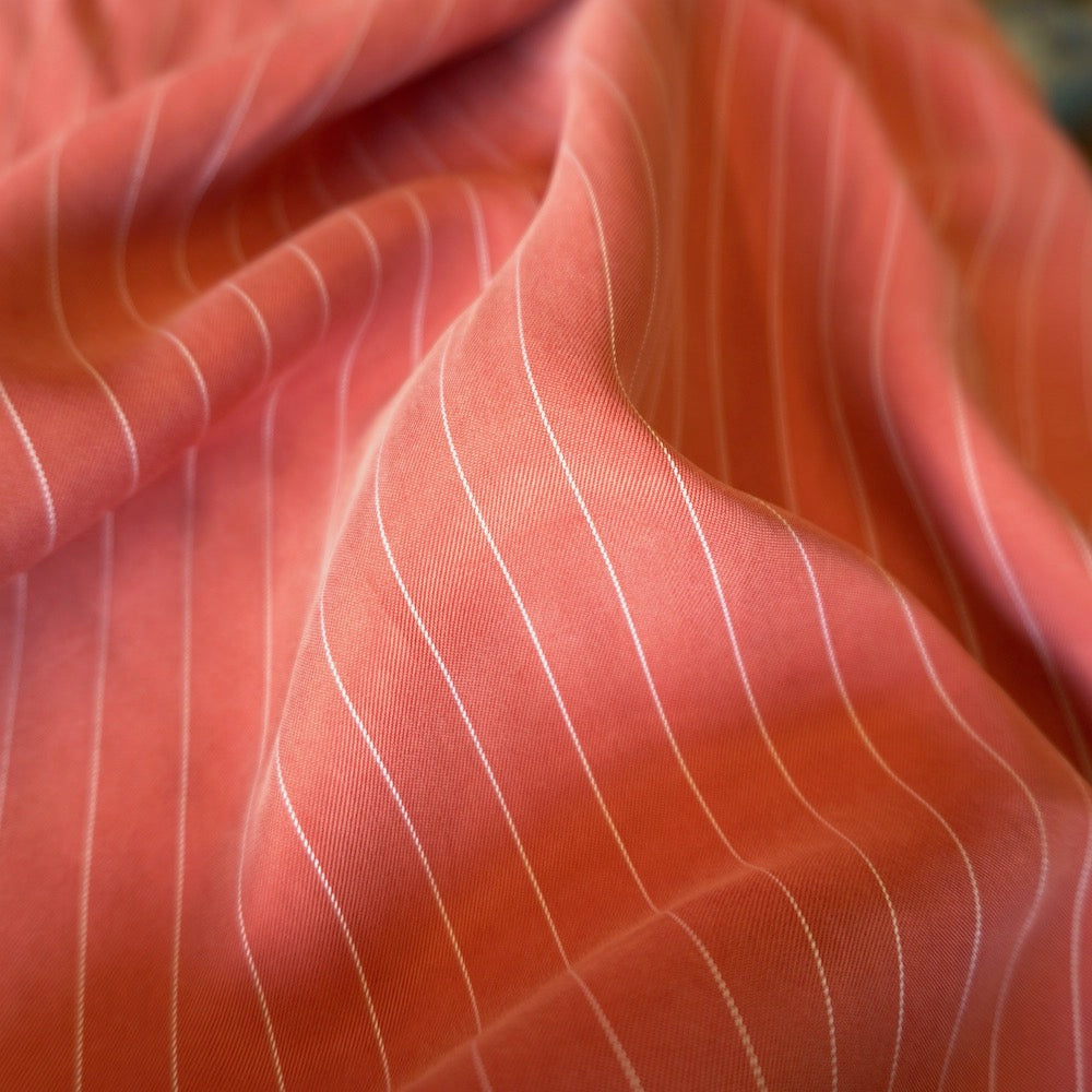 1103 Sanded cupro pin stripe