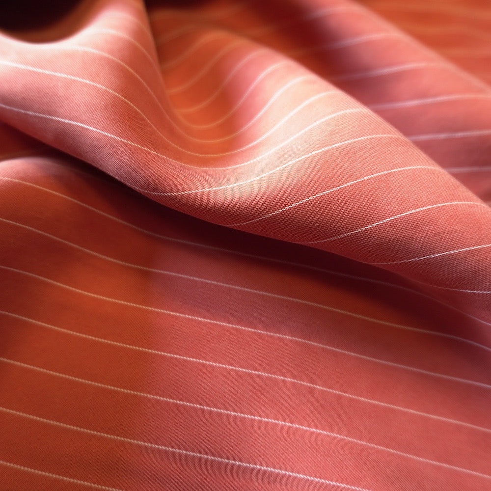 1103 Sanded cupro pin stripe