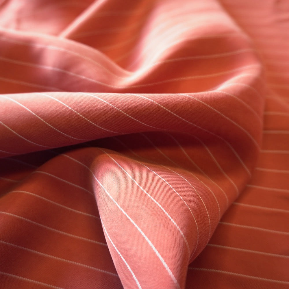 1103 Sanded cupro pin stripe