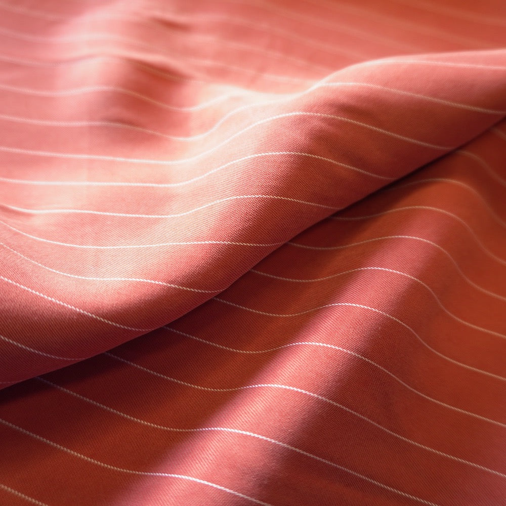 1103 Sanded cupro pin stripe