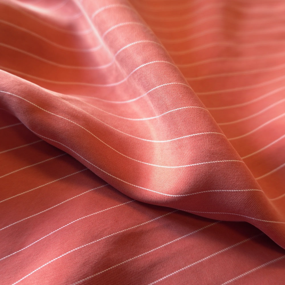 1103 Sanded cupro pin stripe