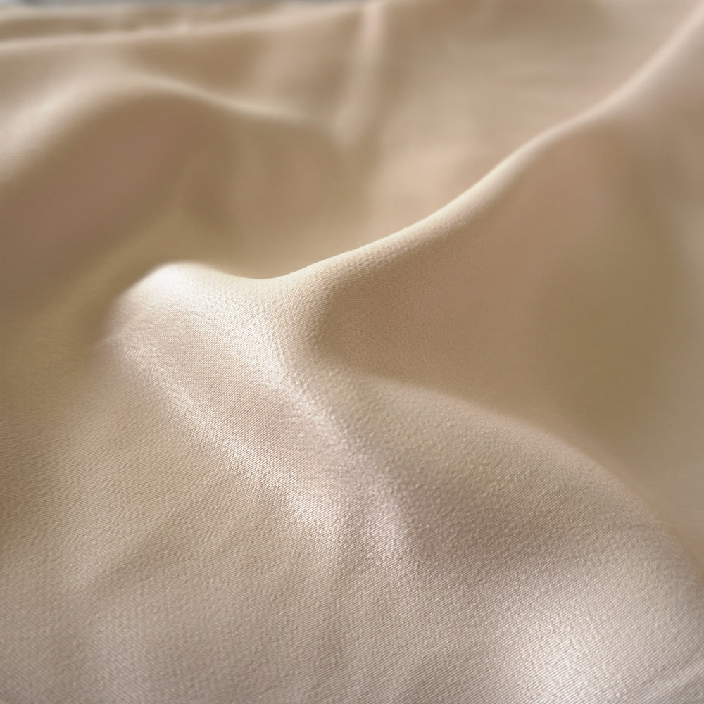 Viscose Silk Satin - Champagne yellow