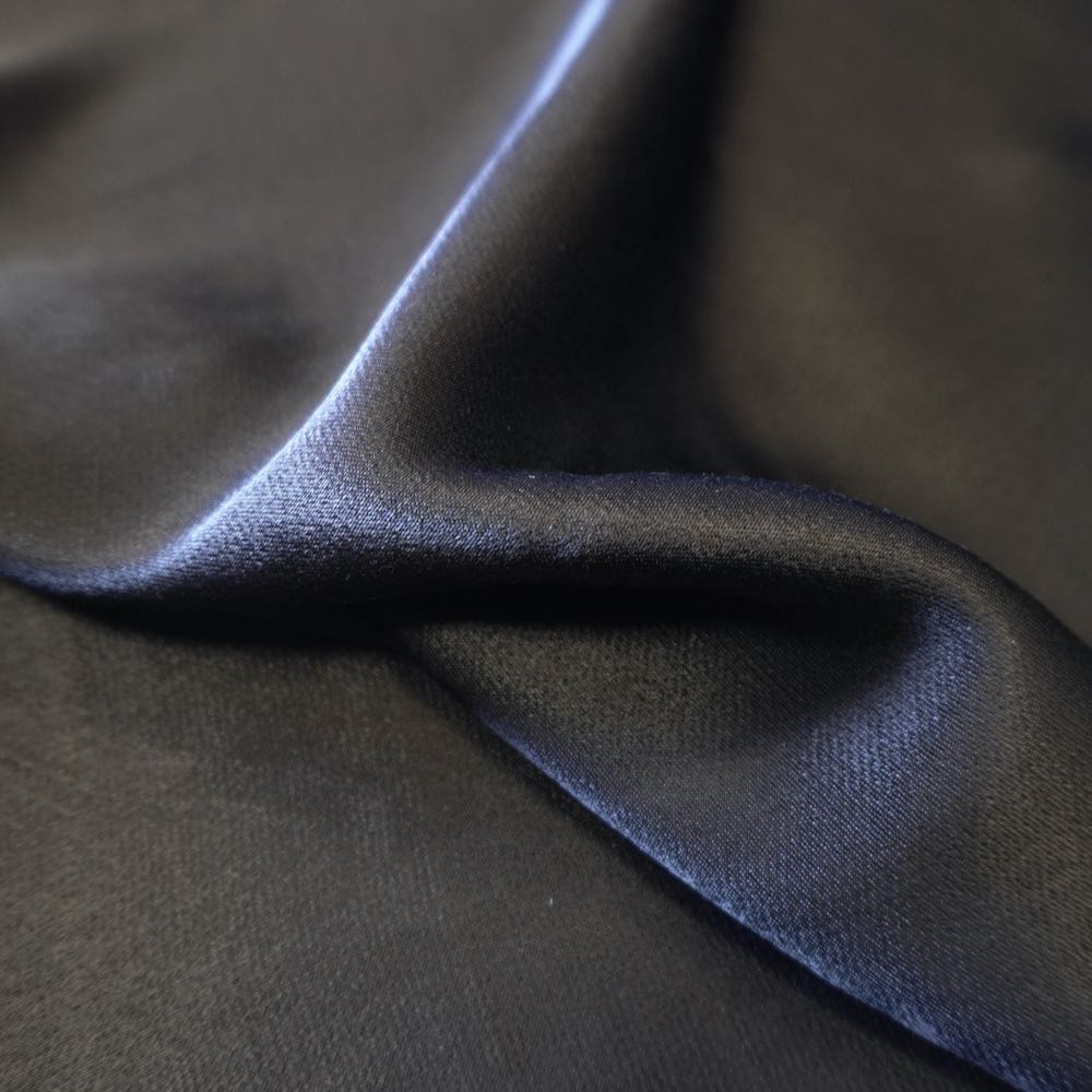 1104 Viscose Silk Satin - Black