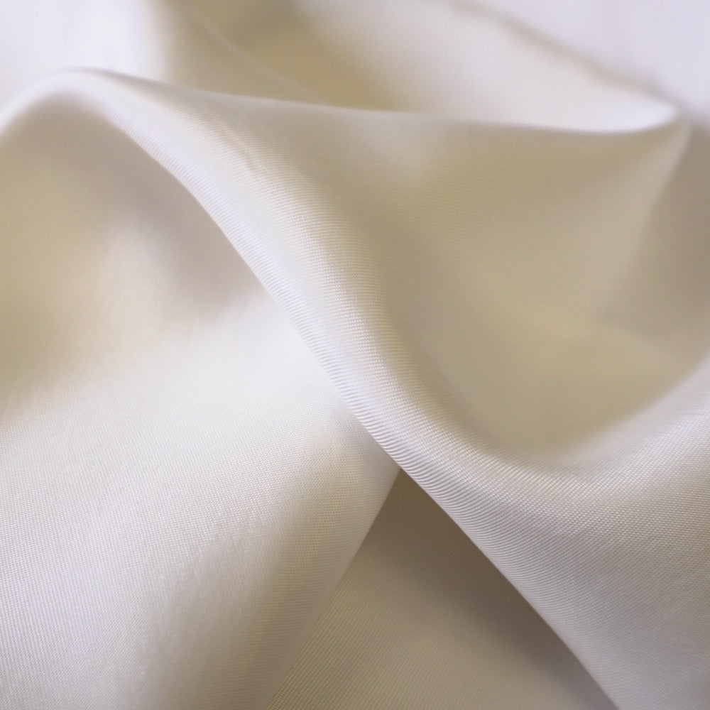 1180-Sanded Cupro viscose twill - Ivory white