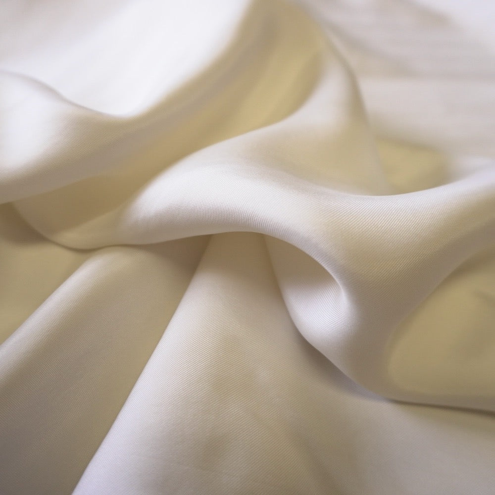1180-Sanded Cupro viscose twill - Ivory white