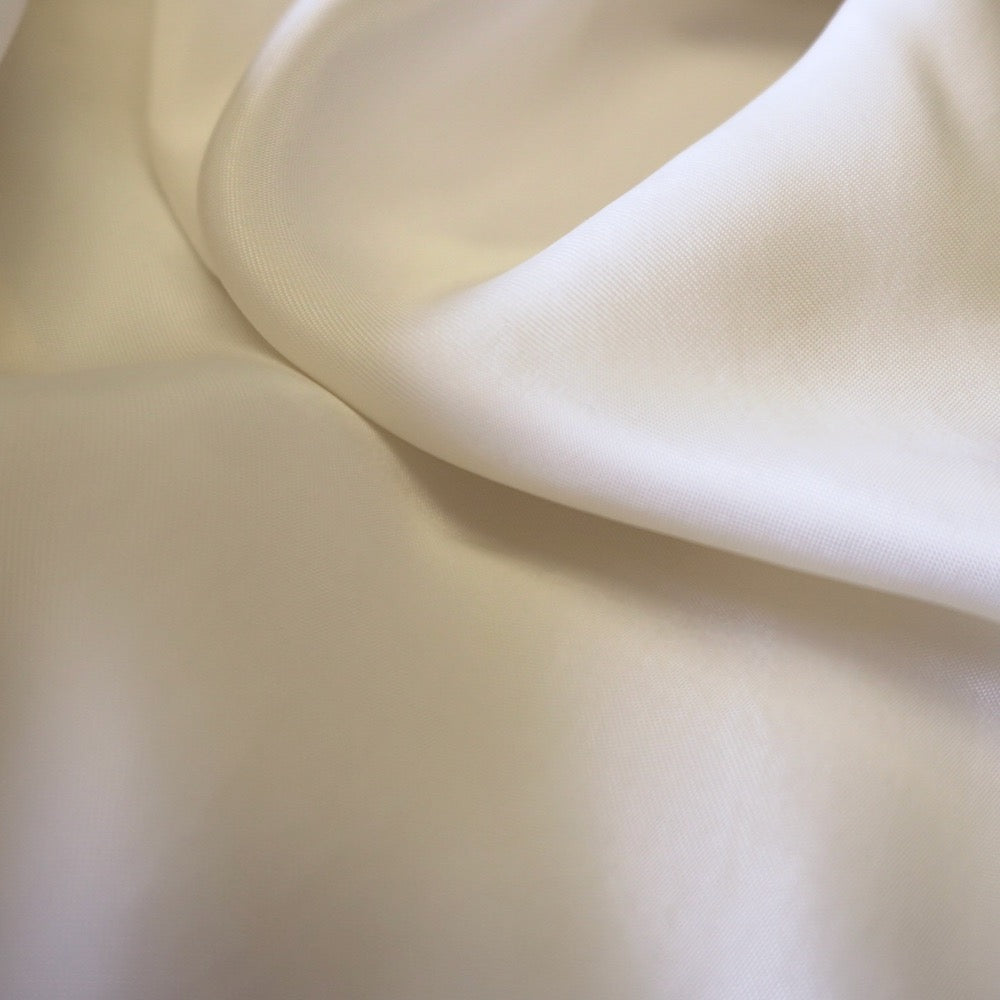 1180-Sanded Cupro viscose twill - Ivory white