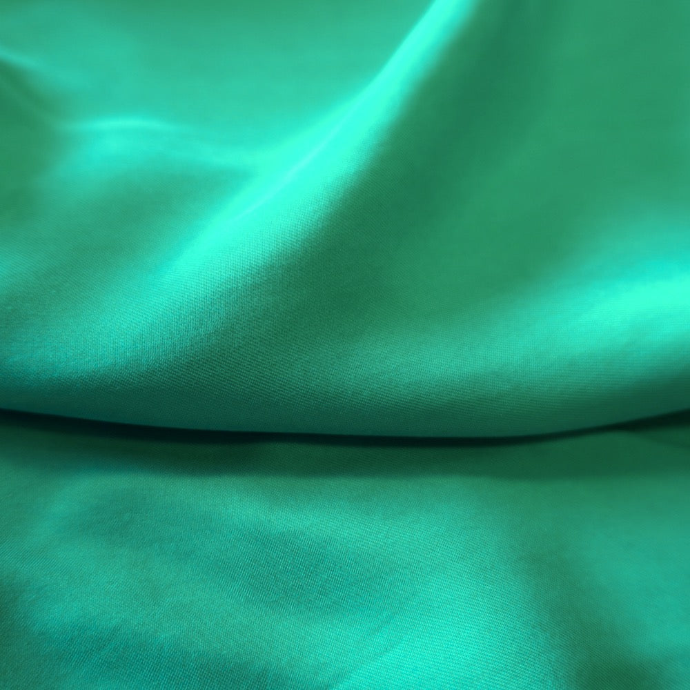 1180-Sanded Cupro viscose twill - Emerald green