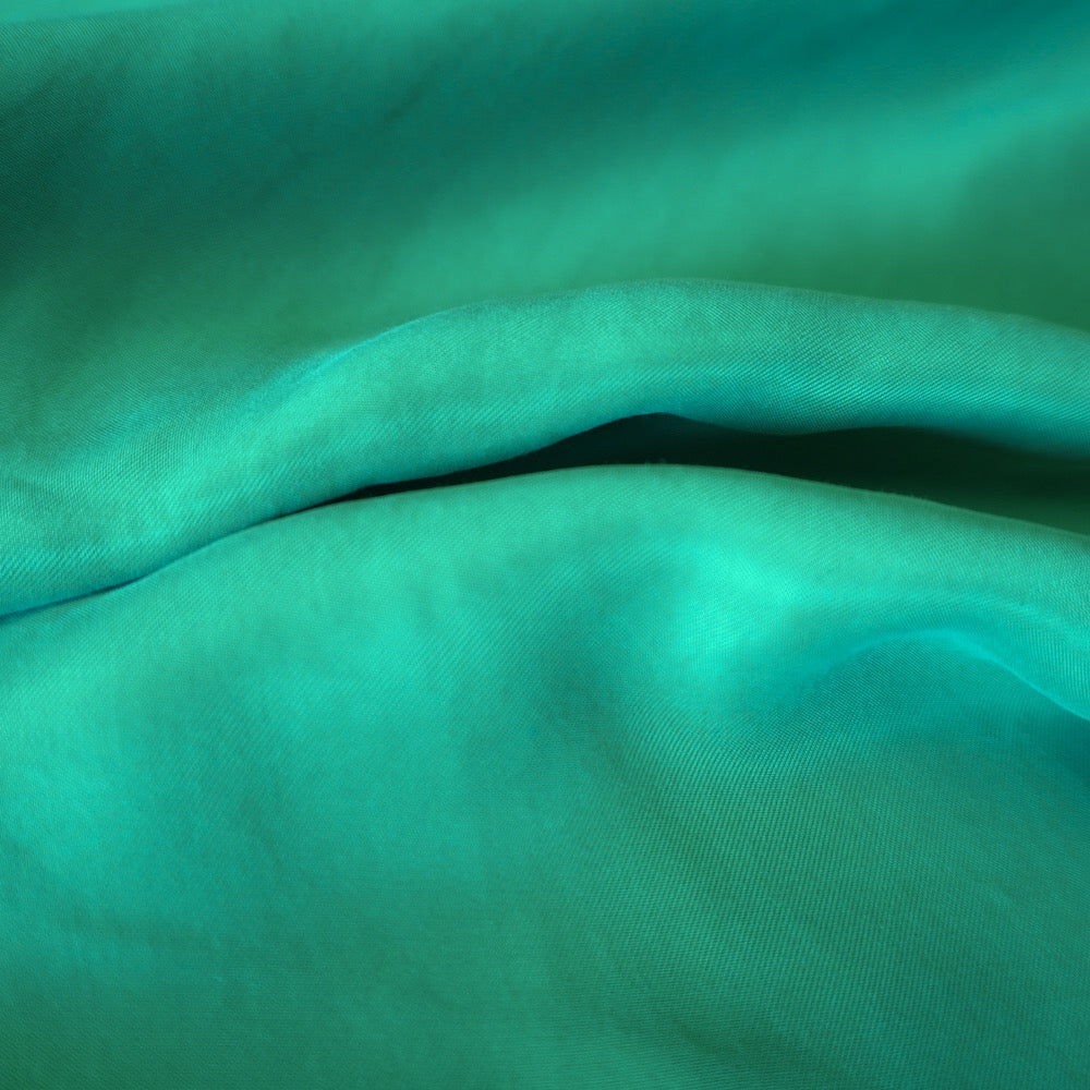 1180-Sanded Cupro viscose twill - Emerald green