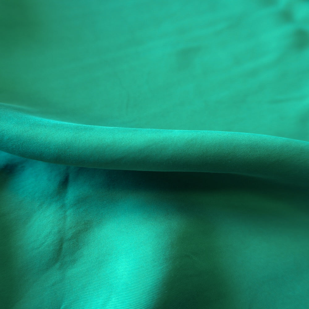 1180-Sanded Cupro viscose twill - Emerald green
