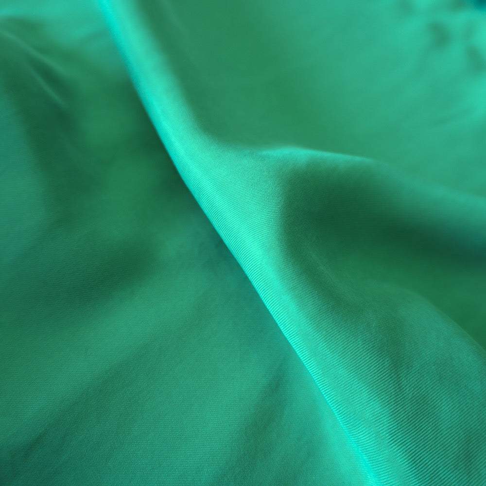 1180-Sanded Cupro viscose twill - Emerald green