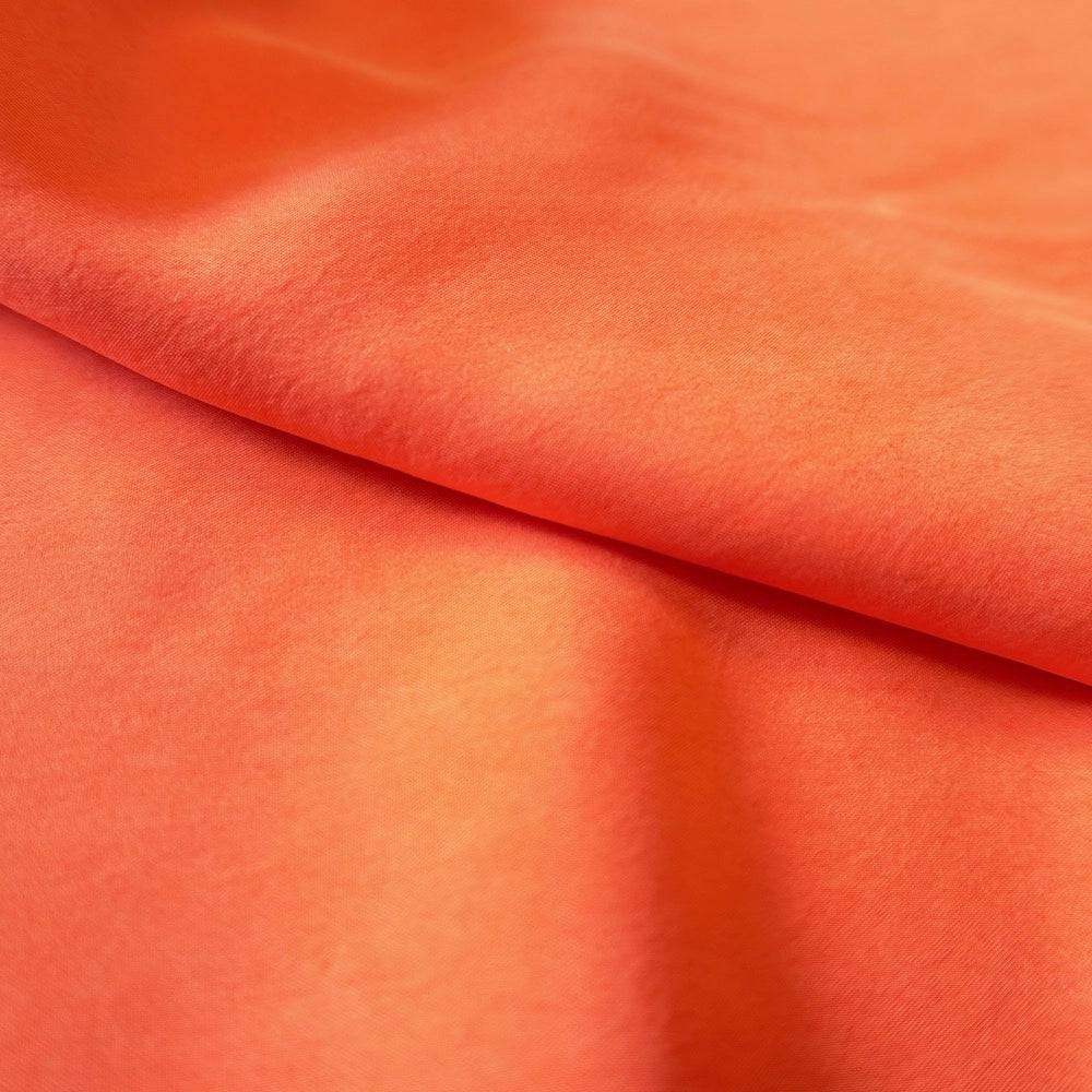 1211-Sanded Cupro viscose - orange red