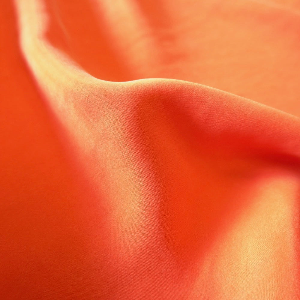 1211-Sanded Cupro viscose - orange red