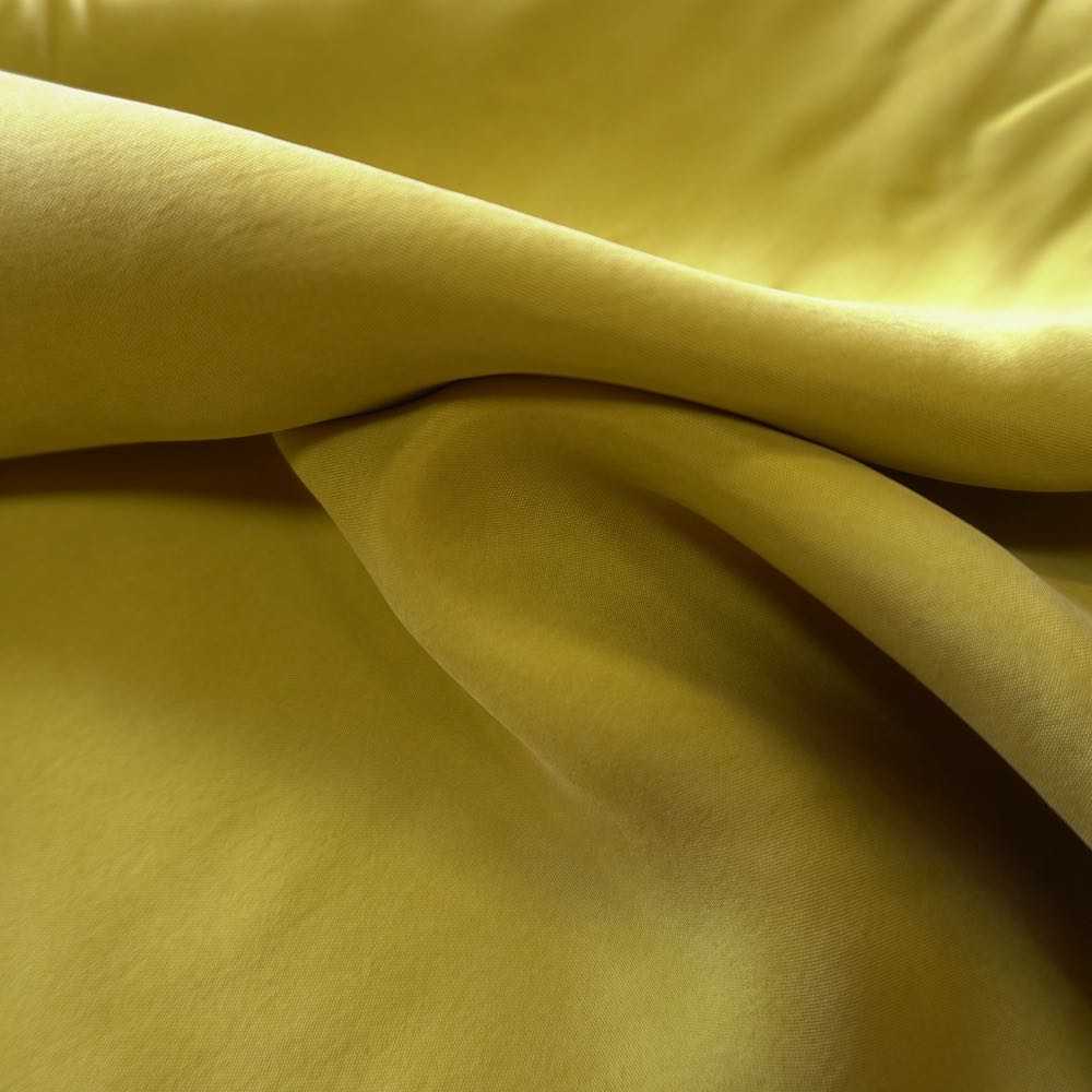 1211 Sanded Cupro Viscose - Ginger Yellow