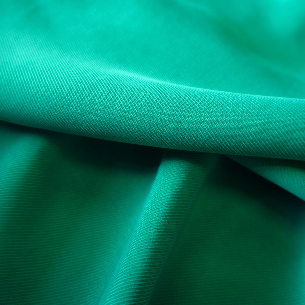 Sanded Lyocell Twill - Soft Fluid Draping Fabric - Emerald