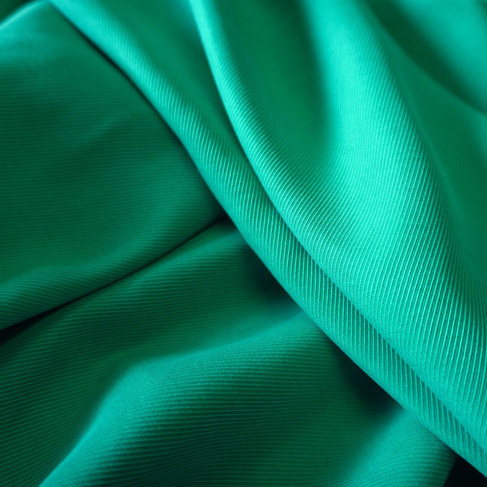 Sanded Lyocell Twill - Soft Fluid Draping Fabric - Emerald