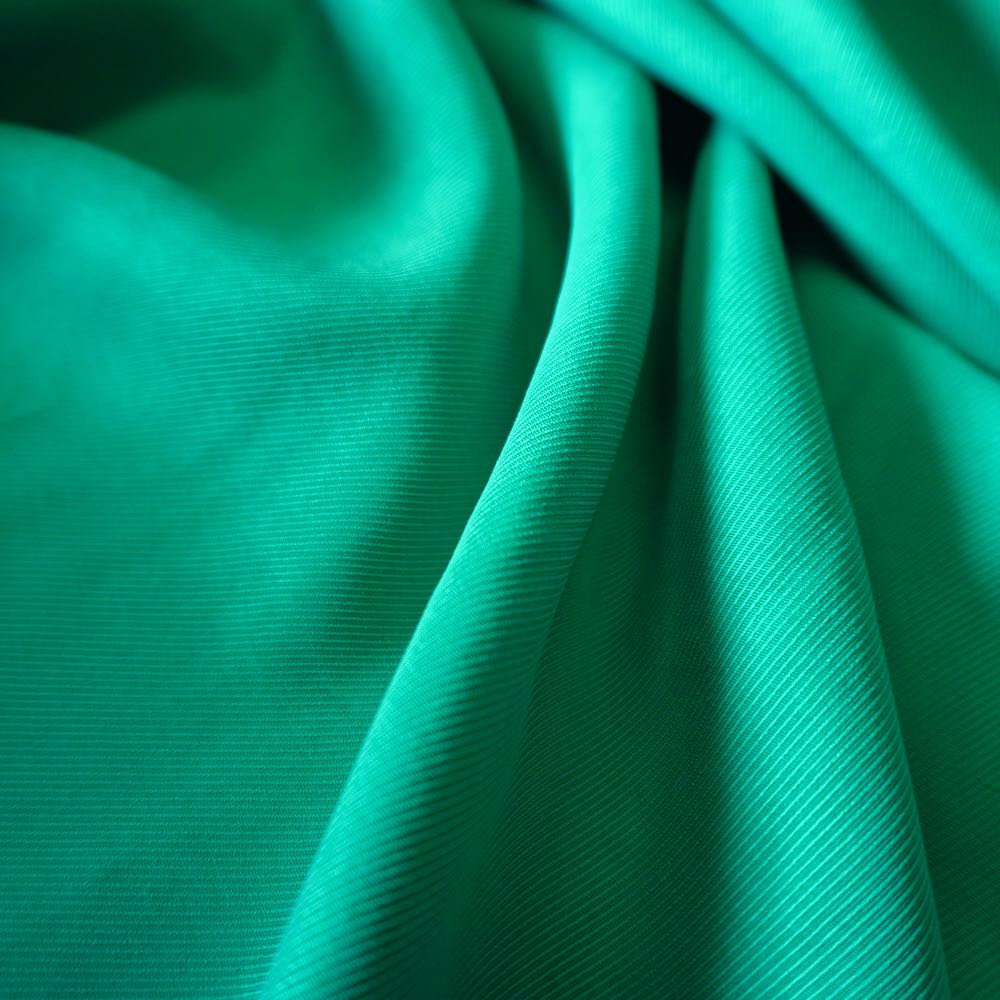 Sanded Lyocell Twill - Soft Fluid Draping Fabric - Emerald