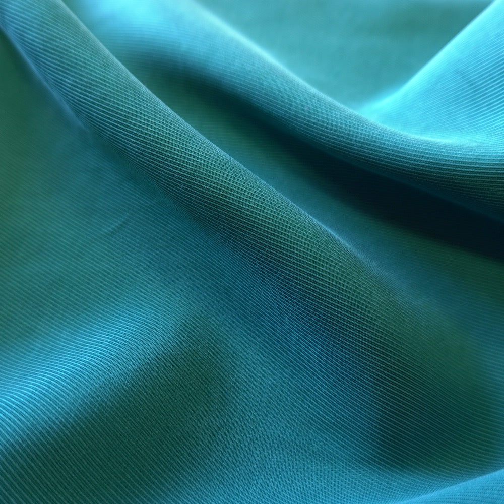 Sanded Lyocell Twill - Soft Fluid Draping Fabric - Teal Green